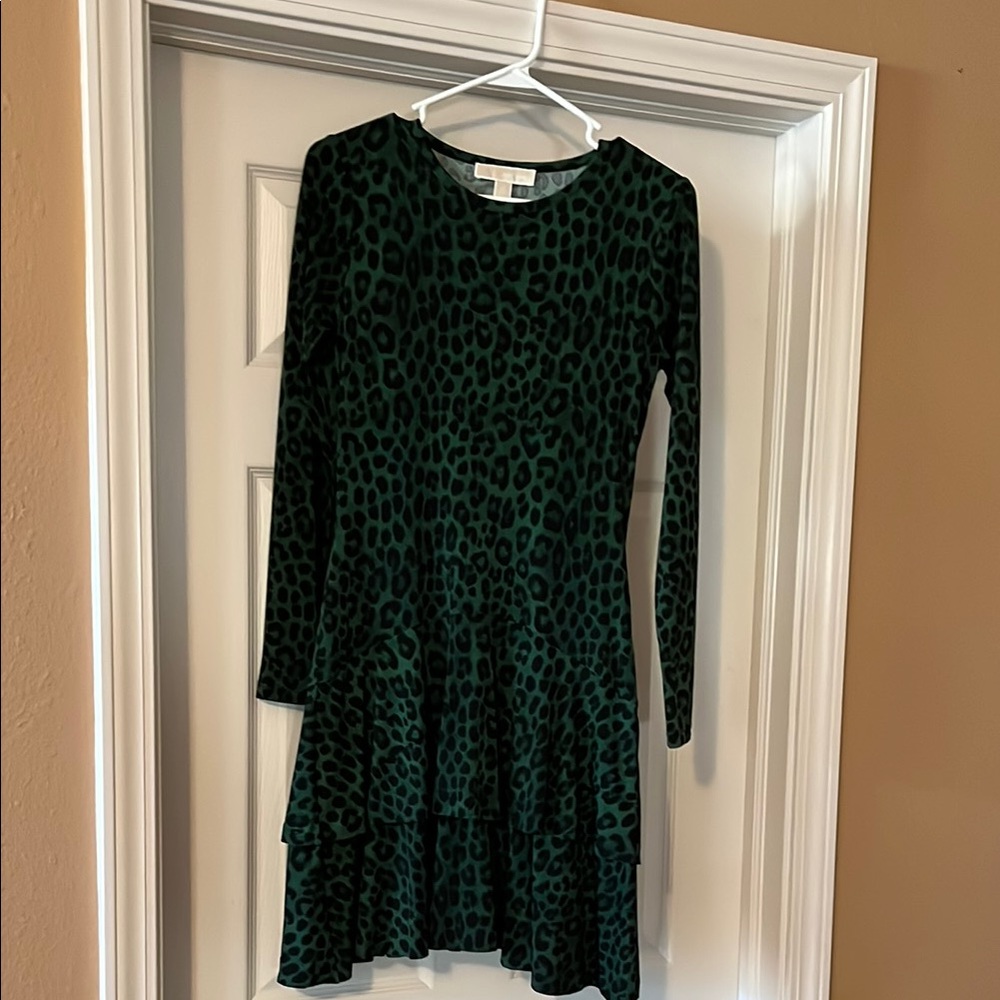 Michael Kors Emerald Animal Print Dress